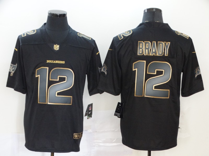 Men Tampa Bay Buccaneers #12 Brady black New Nike Limited Vapor Untouchable NFL Jerseys style 4